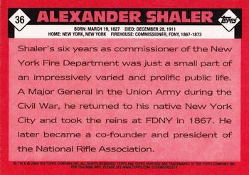 2009 Topps American Heritage Heroes #36 Alexander Shaler Back