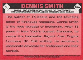 2009 Topps American Heritage Heroes #35 Dennis Smith Back