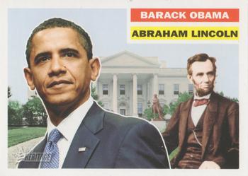 2009 Topps American Heritage Heroes #129 Abraham Lincoln / Barack Obama Front