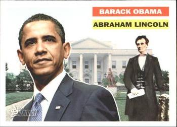 2009 Topps American Heritage Heroes #142 Abraham Lincoln / Barack Obama Front