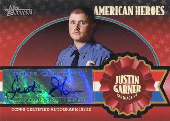 2009 Topps American Heritage Heroes - American Heroes Autographs #JG Justin Garner Front