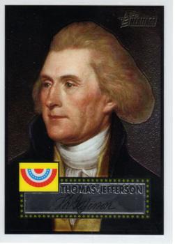 2009 Topps American Heritage Heroes - Chrome #C11 Thomas Jefferson Front