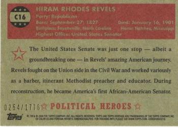 2009 Topps American Heritage Heroes - Chrome #C16 Hiram Rhodes Revels Back