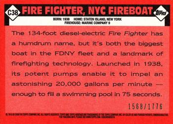 2009 Topps American Heritage Heroes - Chrome #C38 Fire Fighter Back