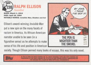 2009 Topps American Heritage Heroes - Chrome #C99 Ralph Ellison Back