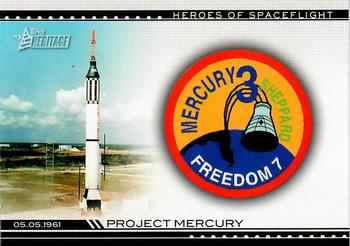 2009 Topps American Heritage Heroes - Heroes of Spaceflight #HSF-1 Freedom 7 Front