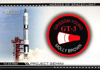 2009 Topps American Heritage Heroes - Heroes of Spaceflight #HSF-7 Gemini III Front