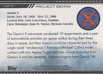 2009 Topps American Heritage Heroes - Heroes of Spaceflight #HSF-14 Gemini X Back