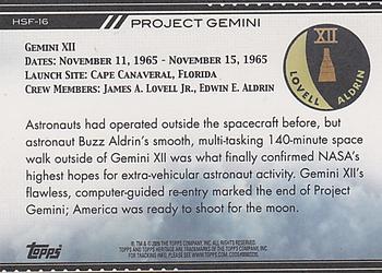 2009 Topps American Heritage Heroes - Heroes of Spaceflight #HSF-16 Gemini XII Back