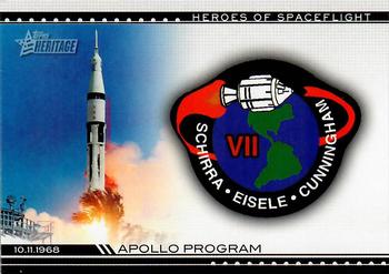 2009 Topps American Heritage Heroes - Heroes of Spaceflight #HSF-18 Apollo 7 Front