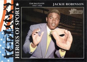 2009 Topps American Heritage Heroes - Heroes of Sport #HS-1 Jackie Robinson Front