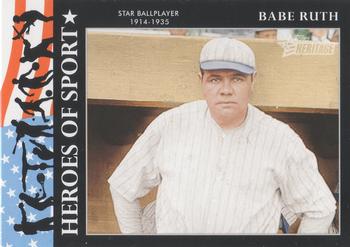 2009 Topps American Heritage Heroes - Heroes of Sport #HS-2 Babe Ruth Front