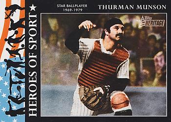 2009 Topps American Heritage Heroes - Heroes of Sport #HS-8 Thurman Munson Front