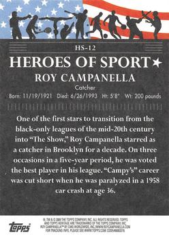 2009 Topps American Heritage Heroes - Heroes of Sport #HS-12 Roy Campanella Back