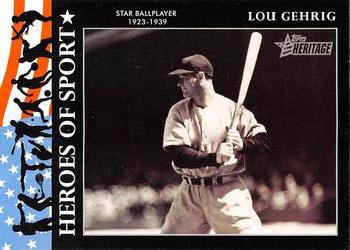 2009 Topps American Heritage Heroes - Heroes of Sport #HS-14 Lou Gehrig Front