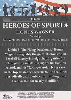 2009 Topps American Heritage Heroes - Heroes of Sport #HS-18 Honus Wagner Back