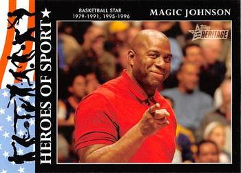 2009 Topps American Heritage Heroes - Heroes of Sport #HS-24 Magic Johnson Front