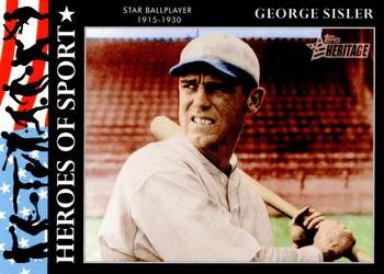 2009 Topps American Heritage Heroes - Heroes of Sport #HS-25 George Sisler Front
