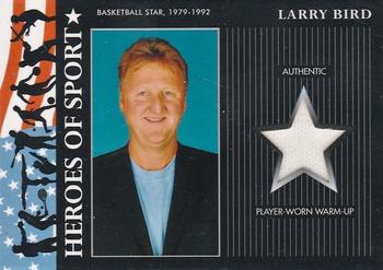 2009 Topps American Heritage Heroes - Heroes of Sport Relics #HSR-8 Larry Bird Front