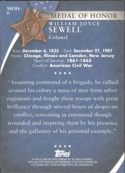 2009 Topps American Heritage Heroes - Presidential Medal of Honor #MOH-6 William Joyce Sewell Back