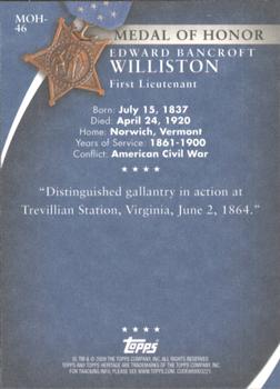 2009 Topps American Heritage Heroes - Presidential Medal of Honor #MOH-46 Edward Bancroft Williston Back