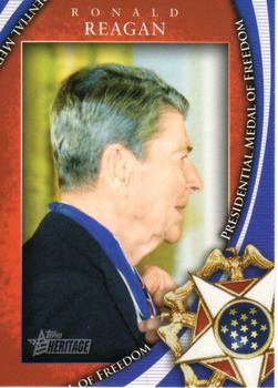2009 Topps American Heritage Heroes - Presidential Medal of Freedom #MOF-21 Ronald Reagan Front