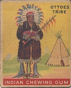 1933-40 Goudey Indian Gum (R73) #132 Chief of the Ottoes Tribe Front