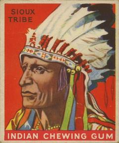 1933-40 Goudey Indian Gum (R73) #6 Sioux Tribe Front