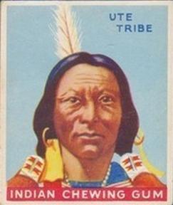 1933-40 Goudey Indian Gum (R73) #8 Ute Tribe Front