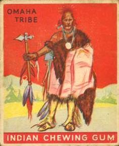 1933-40 Goudey Indian Gum (R73) #16 Chief of the Omaha Tribe Front