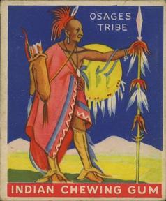 1933-40 Goudey Indian Gum (R73) #18 Warrior of the Osages Tribe Front