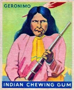 1933-40 Goudey Indian Gum (R73) #25 Geronimo Front
