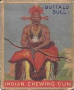 1933-40 Goudey Indian Gum (R73) #36 Buffalo Bull Front