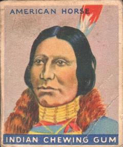 1933-40 Goudey Indian Gum (R73) #43 American Horse Front
