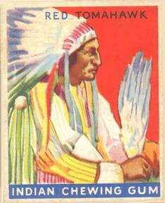 1933-40 Goudey Indian Gum (R73) #48 Red Tomahawk Front