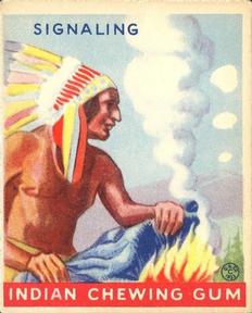 1933-40 Goudey Indian Gum (R73) #79 Signaling Front