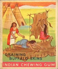 1933-40 Goudey Indian Gum (R73) #98 Graining the Buffalo Skin Front