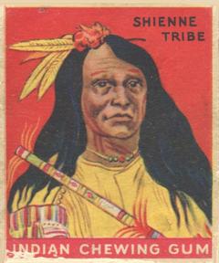 1933-40 Goudey Indian Gum (R73) #110 Chief of the Shienne Tribe Front