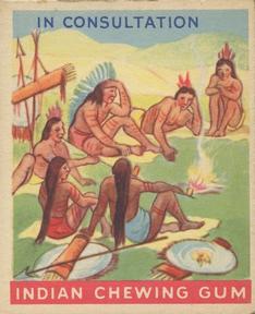 1933-40 Goudey Indian Gum (R73) #114 In Consultation Front