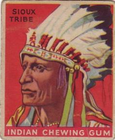 1933-40 Goudey Indian Gum (R73) #120 Warrior of the Sioux Tribe Front