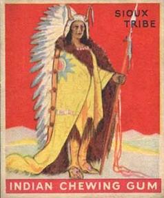 1933-40 Goudey Indian Gum (R73) #148 Chief of the Sioux Tribe Front