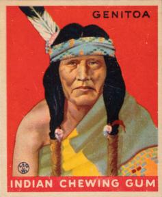 1933-40 Goudey Indian Gum (R73) #156 Genitoa Front