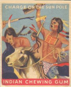 1933-40 Goudey Indian Gum (R73) #163 Charge on the Sun Pole Front