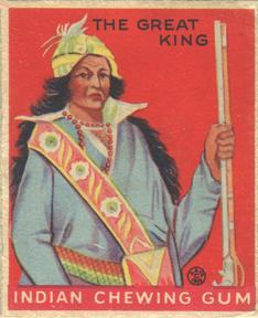 1933-40 Goudey Indian Gum (R73) #166 The Great King Front