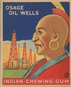 1933-40 Goudey Indian Gum (R73) #169 Osage Oil Wells Front