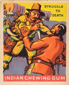 1933-40 Goudey Indian Gum (R73) #177 Struggle to Death Front