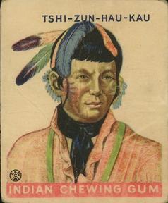 1933-40 Goudey Indian Gum (R73) #196 Tshi-Zun-Hau-Kau Front