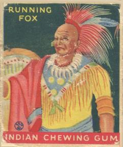 1933-40 Goudey Indian Gum (R73) #203 Running Fox Front