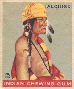 1933-40 Goudey Indian Gum (R73) #206 Alchise Front