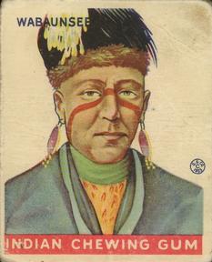 1933-40 Goudey Indian Gum (R73) #209 Wabaunsee Front